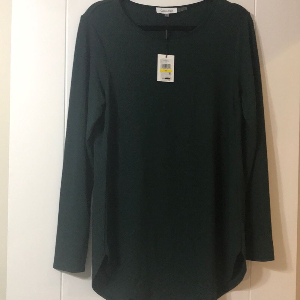 Calvin Klein Forest Green Top ~ SIZE M